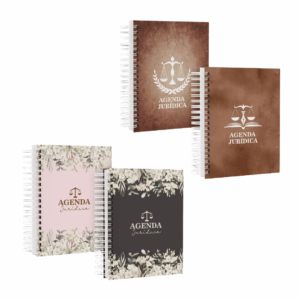 Agenda Jurídica 2026 Personalizada – Capa Dura – Wire-O – Profissional para Advogados