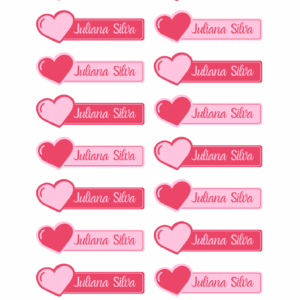 Etiqueta Escolar Pequena - 3,0 x 0,6 cm - 40 unid