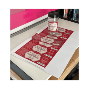 Rótulo em Vinil Adesivo Personalizado – 50 unidades