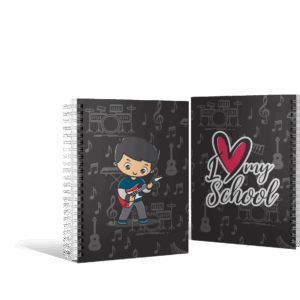 Caderno Escolar A4 – 96 Folhas | Capa Dura | Espiral