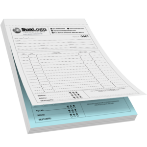 Talão de Pedido Personalizado – 2 Vias Autocopiativo - 100fls